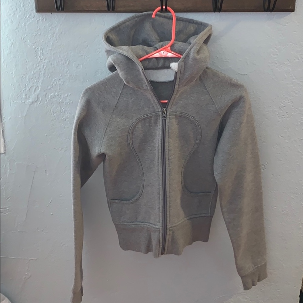 Grey lulu lemon scuba hoodie